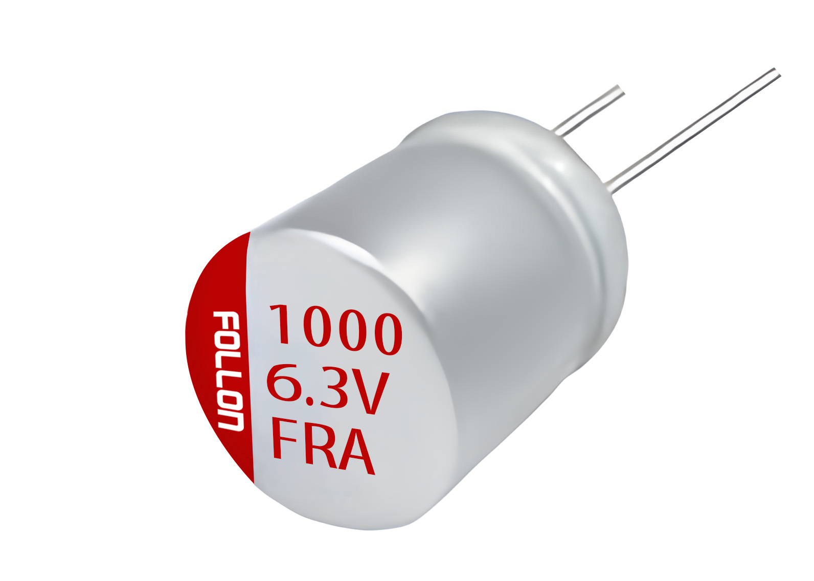 EFRA6R3BK102M0612 富隆直插固态电解电容 6.3V 1000uF ±20% 6.3*12 2000H